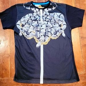 Entree LS Snake mesh shirt